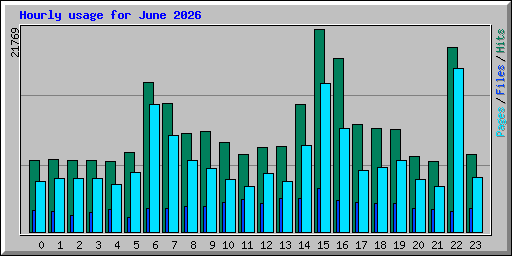 Hourly usage for June 2026